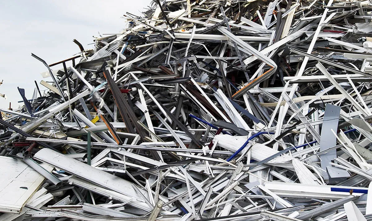 Sorted scrap metal ready for recycling in Port Coquitlam